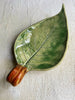 Leaf  serving plate SL1 curly stem 9”L