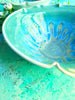 Arabesque serving bowl in Turquoise Waters