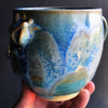Deer Woman mug in Blue Ice glaze 14 oz